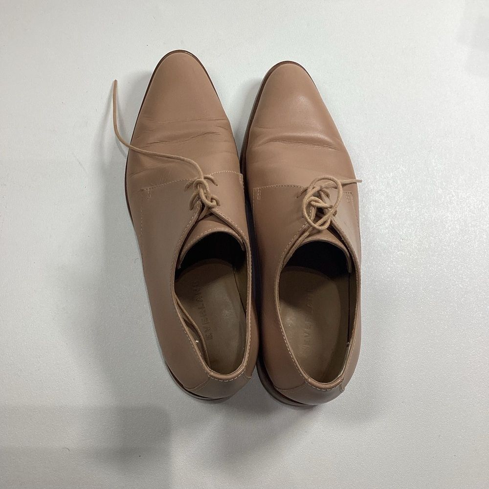 Everlane Womens Tan Khaki The Modern Oxford‎ Shoes Size 8 Made In Italy - Picture 11 of 14